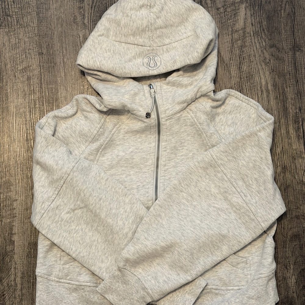Lululemon Athletica Heather Gray Zip-Up Hoodie